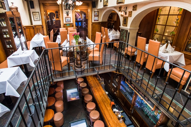 Atrium Charlies Ristorante Praha, setup pro firemní akce