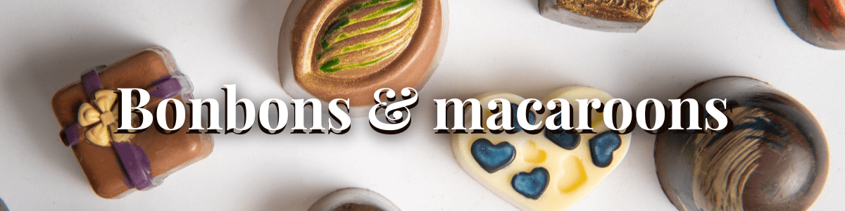 Chocolate bonbons, pralines and macaroons, BHG Prgue