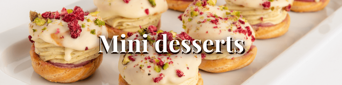 Mini desserts, pastry BHG Prague